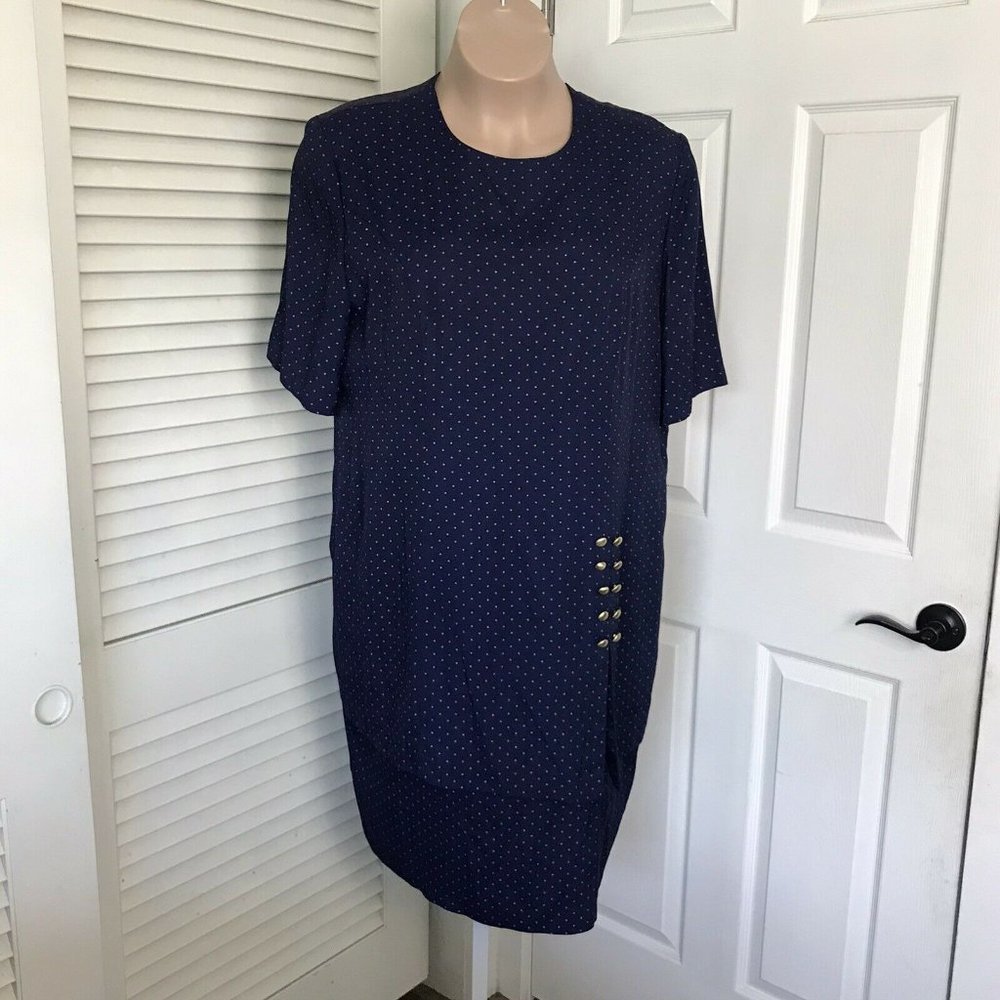 D.E. Frantoria Vintage Modest Dress ~ Sz 20 ~ Navy